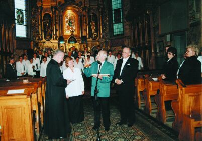 11.Jubileuszowe gratulacje ch�ru z Poznania dla ks.Dyrygenta